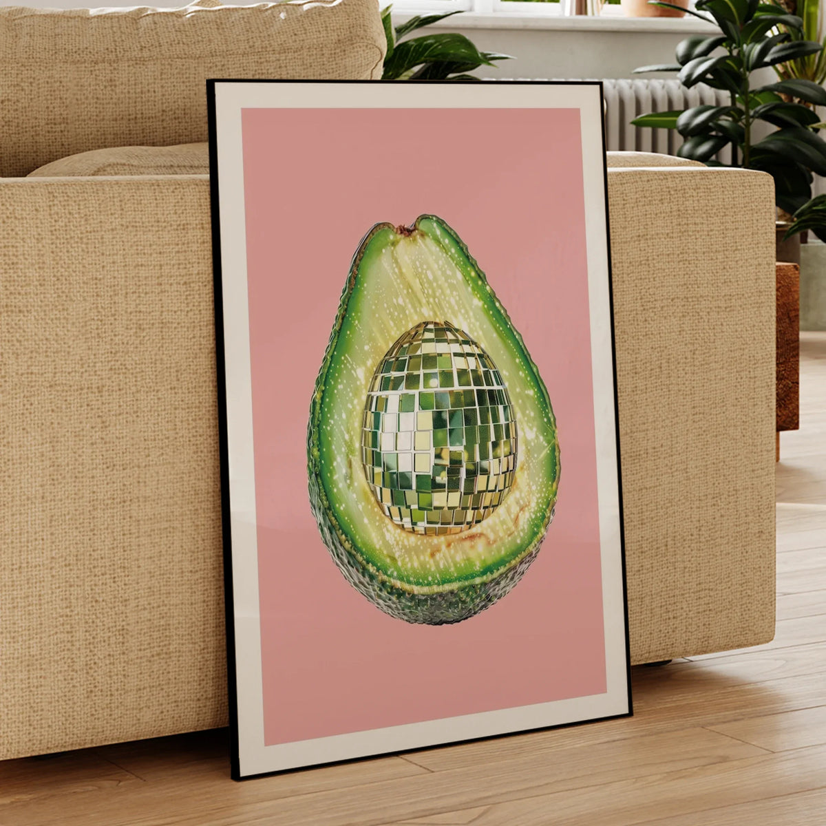 Disco Ball Avocado Wall Art Prints Canvas Painting Poster Picture For Living   Kids BedRoom Home Decor