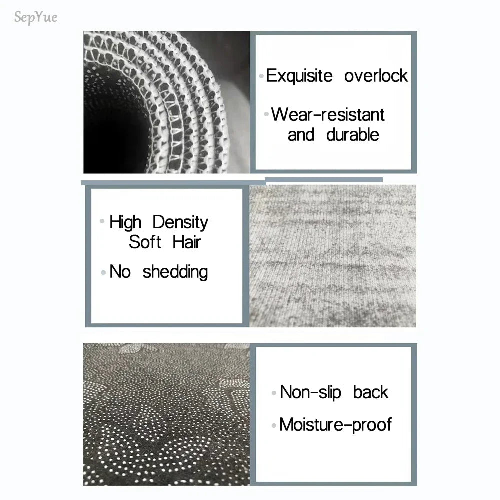 VIKAMA Study Area Carpet, Stain-Resistant And Wear-Resistant, Swivel Chair Mat, Learning Area Carpet, Home Decoration