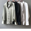 A white shirt for women's autumn and winter, with a unique design sense, is a versatile, retro, Hong Kong-style, elegant, long-s