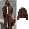Women's Autumn Jackets 2025 New Fashion Big Pocket Elegant Women's Loose Warm Jackets Autumn Street Chic Young Student Coats