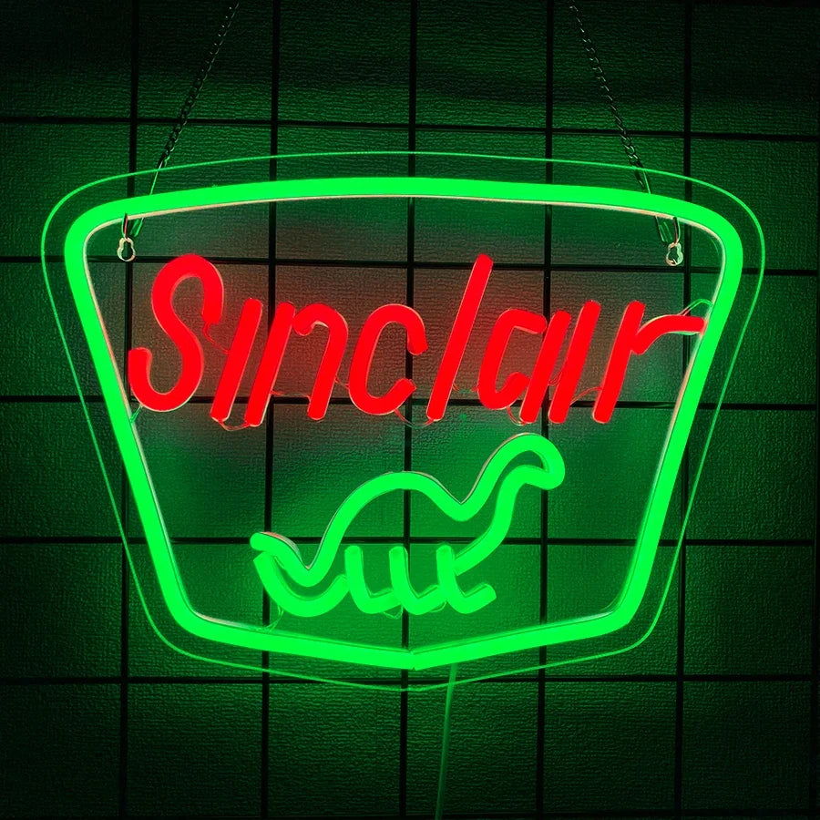 Garage Led Neon Sign, 3D Carved Gear Icon, Usb Powered, Used For Decor Of Bars, Car Service Stations, Parts Stores And Man Caves