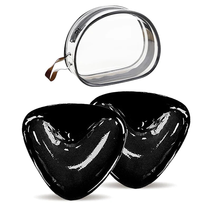 Double-Sided Sticky Bra Pads Women Summer Ultra Instant Push Up Bra Pads Reusable Padded Inserts Strapless Lift For Swimsuit