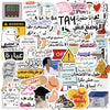 50/100PCS Cartoon Arabic Graffiti Stickers Decorative Guitar Notebook Luggage DIY Waterproof Stationery Stickers