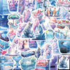 10/30/50PCS Cute Ice World Aesthetic Stickers Cartoon INS Style Decals Laptop Notebook Phone Decoration Graffiti Sticker Kid Toy