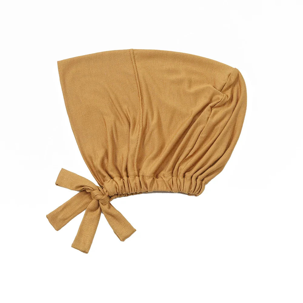 Adjustable Inner Caps Solid Color Elastic Cap Modal Hijab Muslim Bonnet Underscarf Women Fashion Accessories