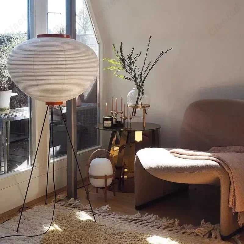 Creative Atmosphere LED Rice Paper Floor Lamp E27 Home Living Room Bedroom Dining Room Decoration Lighting Fixtures