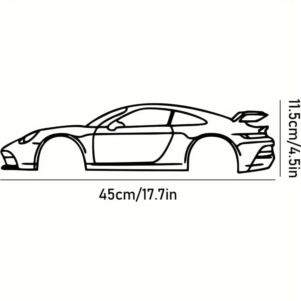 Decorative Hot Border Metal Line Art Designed Specifically for Passionate Automotive Aficionados Looking To Create Wall Displays