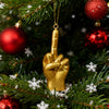 Custom Middle Finger Figurines, Creative Hanging Ornaments, Christmas Tree Decorations, Wacky Holiday Gifts