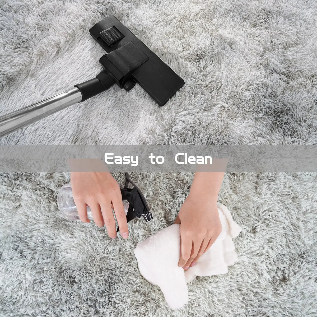VIKAMA Simple And Soft Fleece Rug Soft And Plush Bedside Rug For Bedroom, Children's Room Floor Mat, Home Decoration