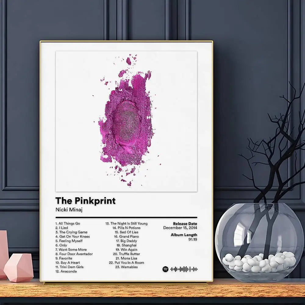 Rapper Nicki Minaj Poster HD Art Sticky Wall Waterproof Home Living Room Bar Decoration