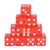 10pcs/set Transparent Dice Right Angle Dice Board Game Accessories 16mm