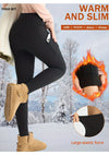 Plush soft Warm Cozy Leggings For Women Solid Color High Waist elastic Skinny Long Pants Perfect For Winter Sports Leisure Wear