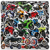 50/100PCS Cartoon Motorcycle Graffiti Stickers Decorative Luggage Notebook Car Waterproof Stationery Stickers