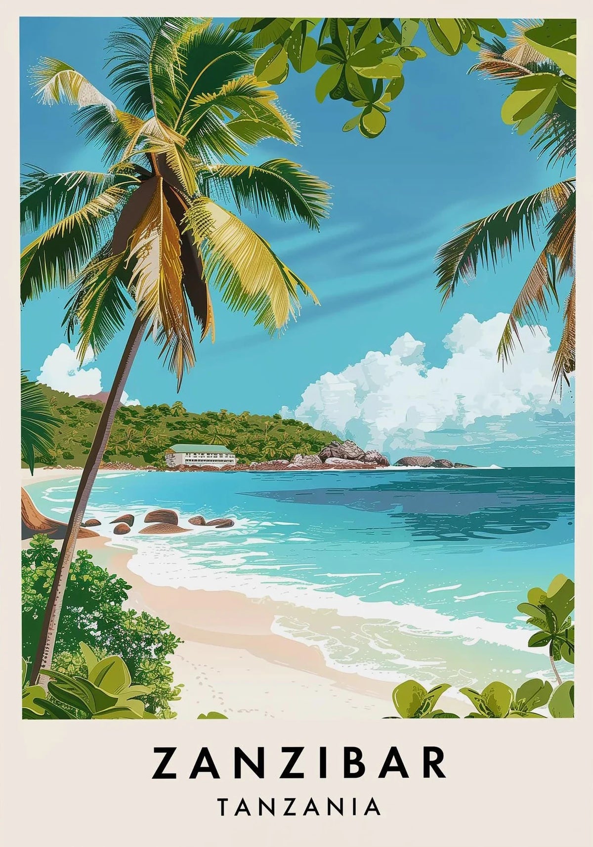 Africa Travel Art Seychelles Luxor Temple Karnak Poster City Landscape Poster Prints Asia Scenery Canvas Art Painting Home Decor
