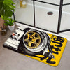 VIKAMA Racing Wheels Printed Carpet Soft Noise Reduction Entrance Door Mats Bedroom Bathroom Doorway Mats Home Decoration