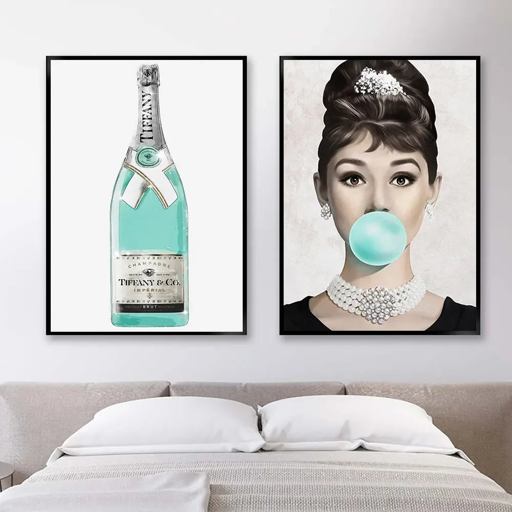 Breakfast At Tiffany's Posters And Prints Nordic Poster Audrey Hepburn Wall Art Canvas Painting Fashion Wall Pictures For Room