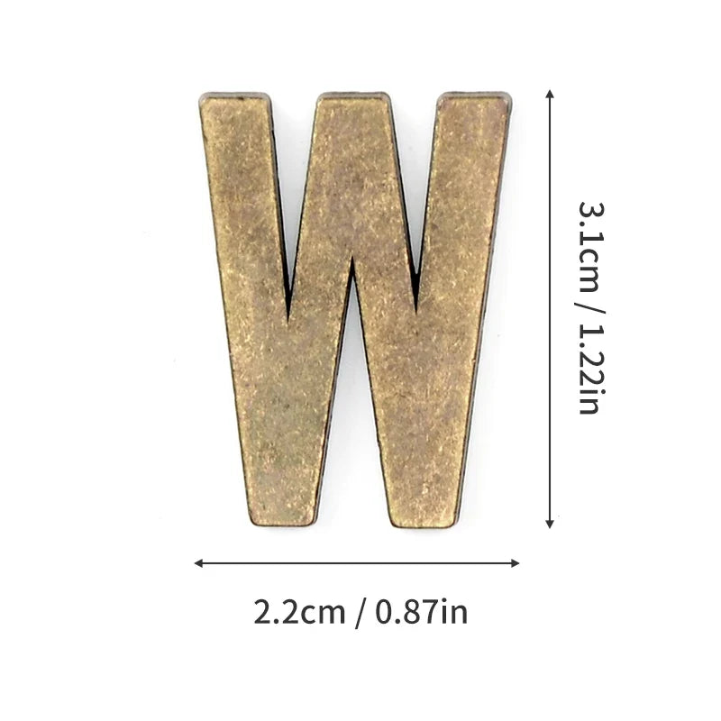 Metal Self Adhesive House Number English Alphabet Letters for Apartment Room Door Plate Table Mailbox Number Stickers 3*2cm