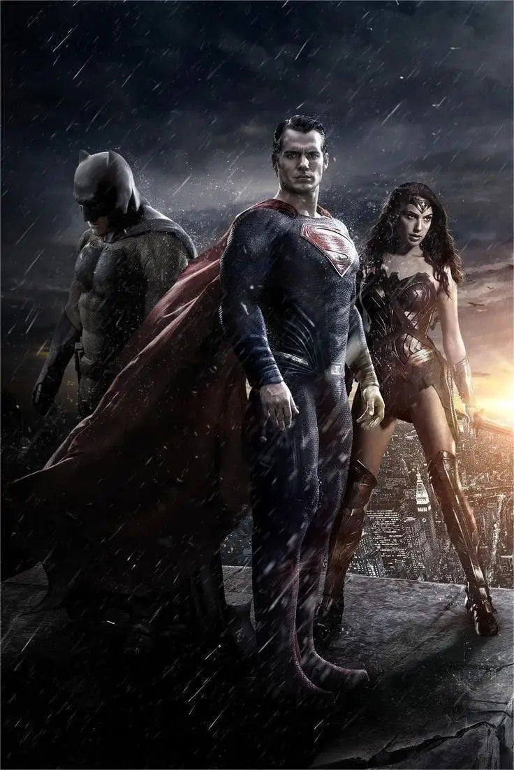 Superman And Batman Superhero Justice League DC Movie Prints Poster Canvas Painting Modern Wall Art For Living Room Home Decor
