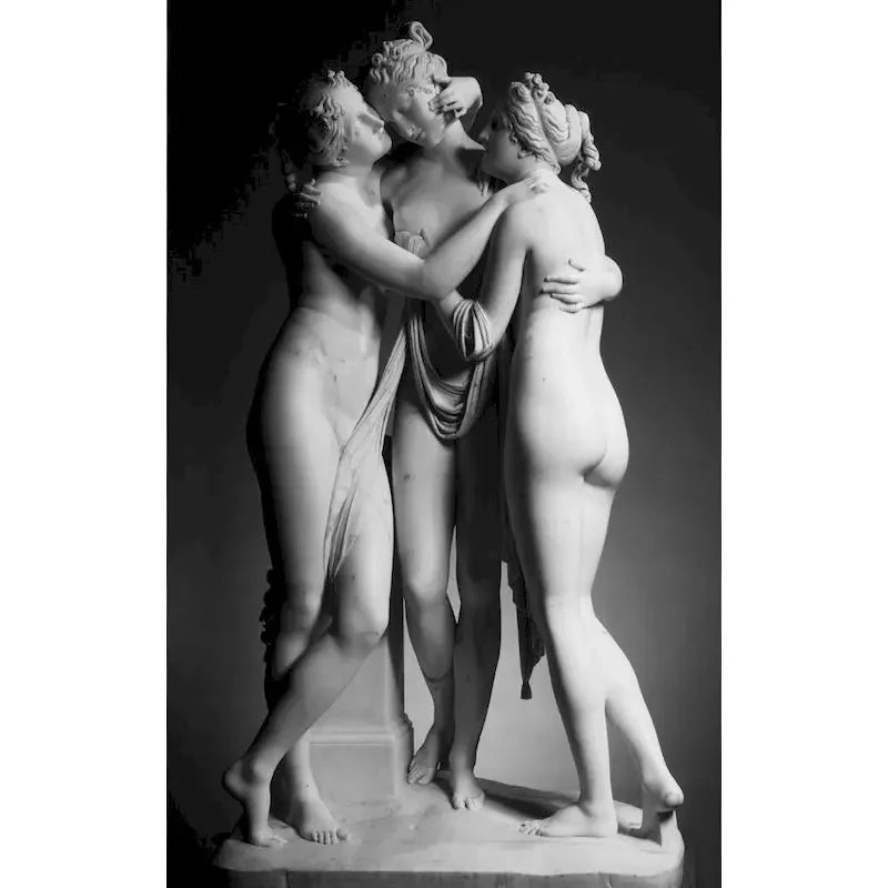 Nordic Simple Wall Art Black Ancient Greek Gods Sculpture David Statue Canvas Print Poster Home Living Room Bedroom Decoration