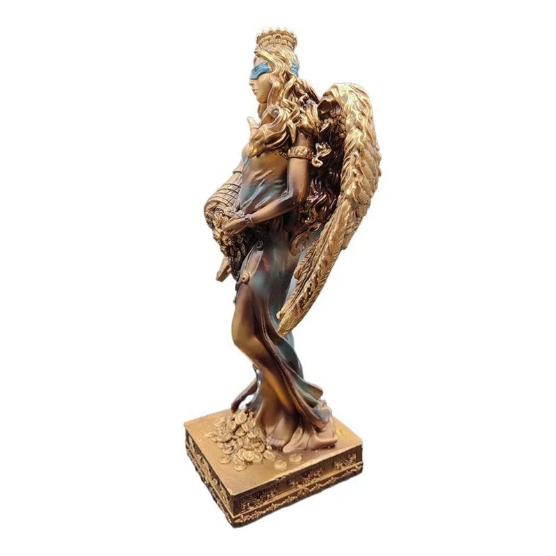 New Greek Goddess of Wealth Resin Craft Statue Gift Cashier Office Desktop Decoration Ornament Home Decoration Accessories