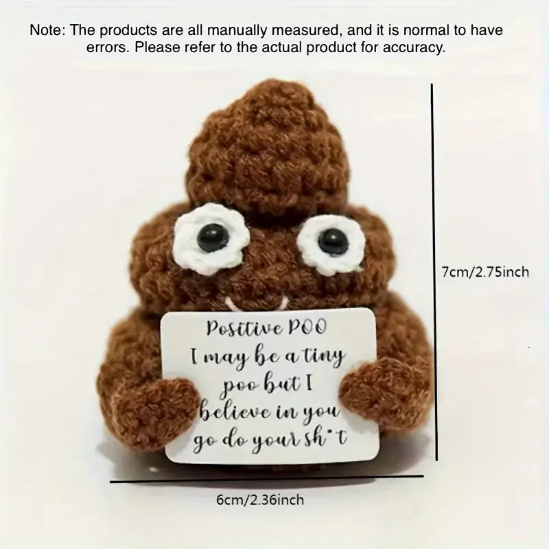 Emotional Support Pickles Handmade Mini Funny Cucumber Gift Cute Handwoven Ornaments Crochet Knitting Doll Christmas Gift