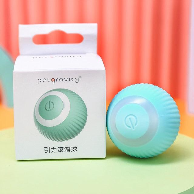 Smart Cat Rolling Ball Toys Rechargeable Cat Toys Ball Motion Ball Self-moving Kitten Toys for Indoor Interactive Playing Smart Interactive Cat Ball USB Rechargeable Automatic Bouncing Ball for Indoor Kittens