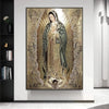 Catholic Art Lady of Guadalupe Wall Art Canvas Painting Retro Religious Decor Picture The Virgin of Guadalupe Poster Home Decor