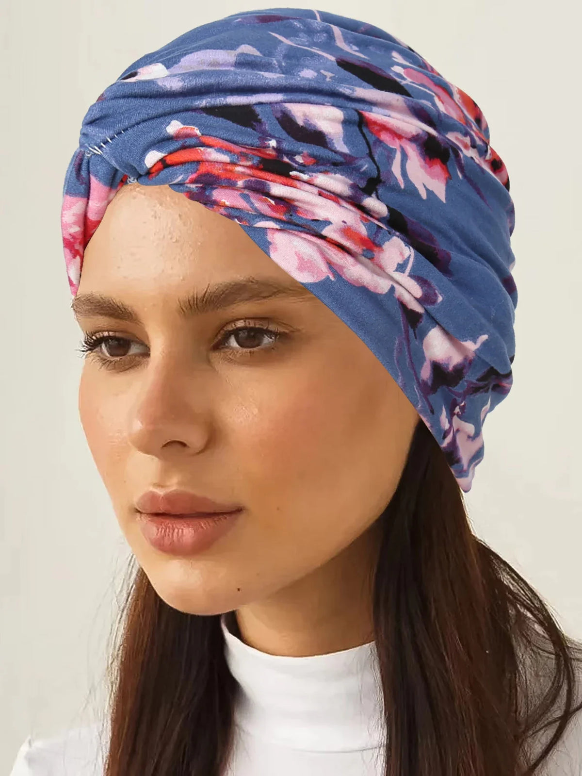 2024 New Leopard Print Women Hijabs Turban Hats Head Wraps Soft Elastic Hijab Hats Breathable Chemo Cap For Ladies Girls