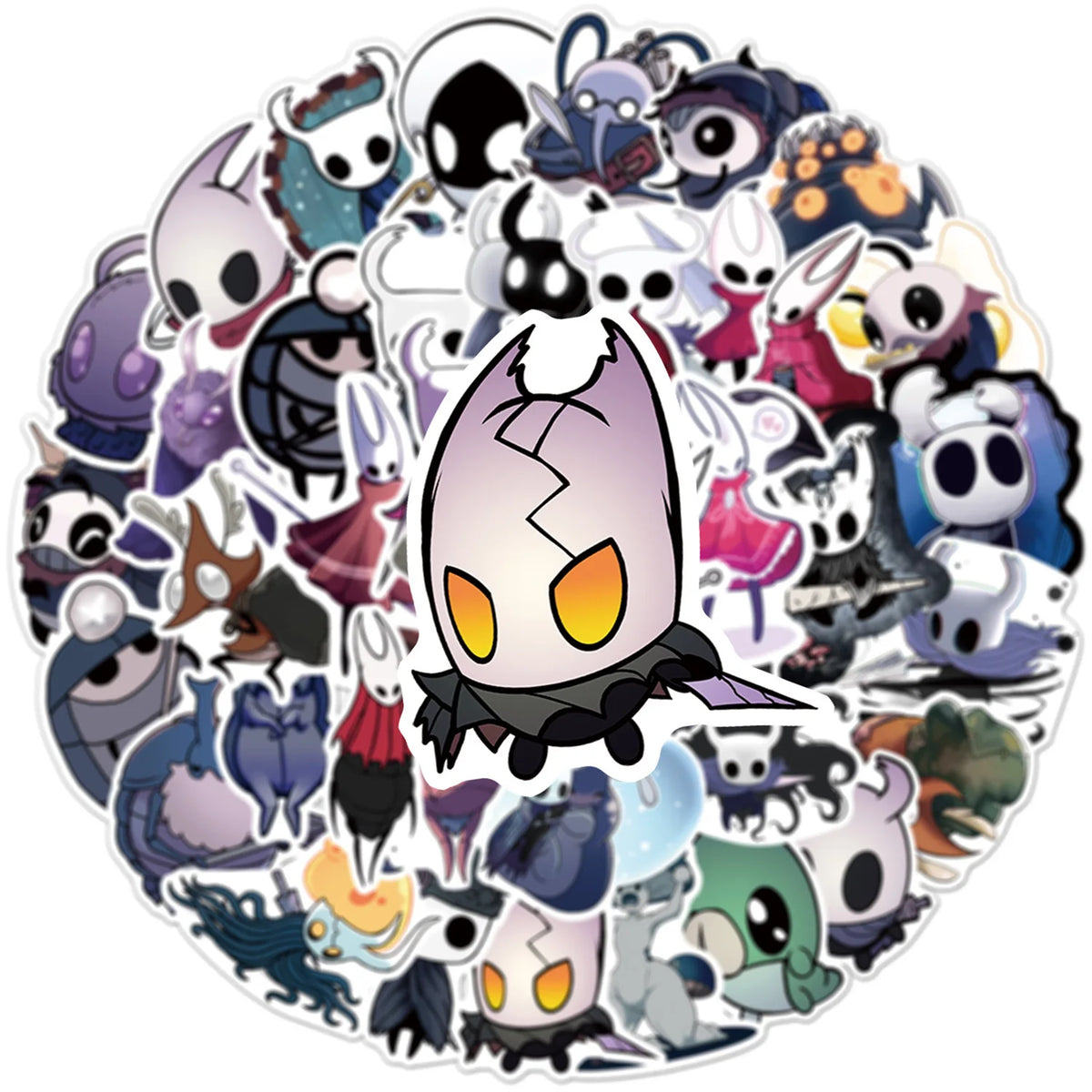 54/108PCS Hollow Knight Graffiti Stickers for Luggage Stationery Laptop Car Phone Waterproof Stickers