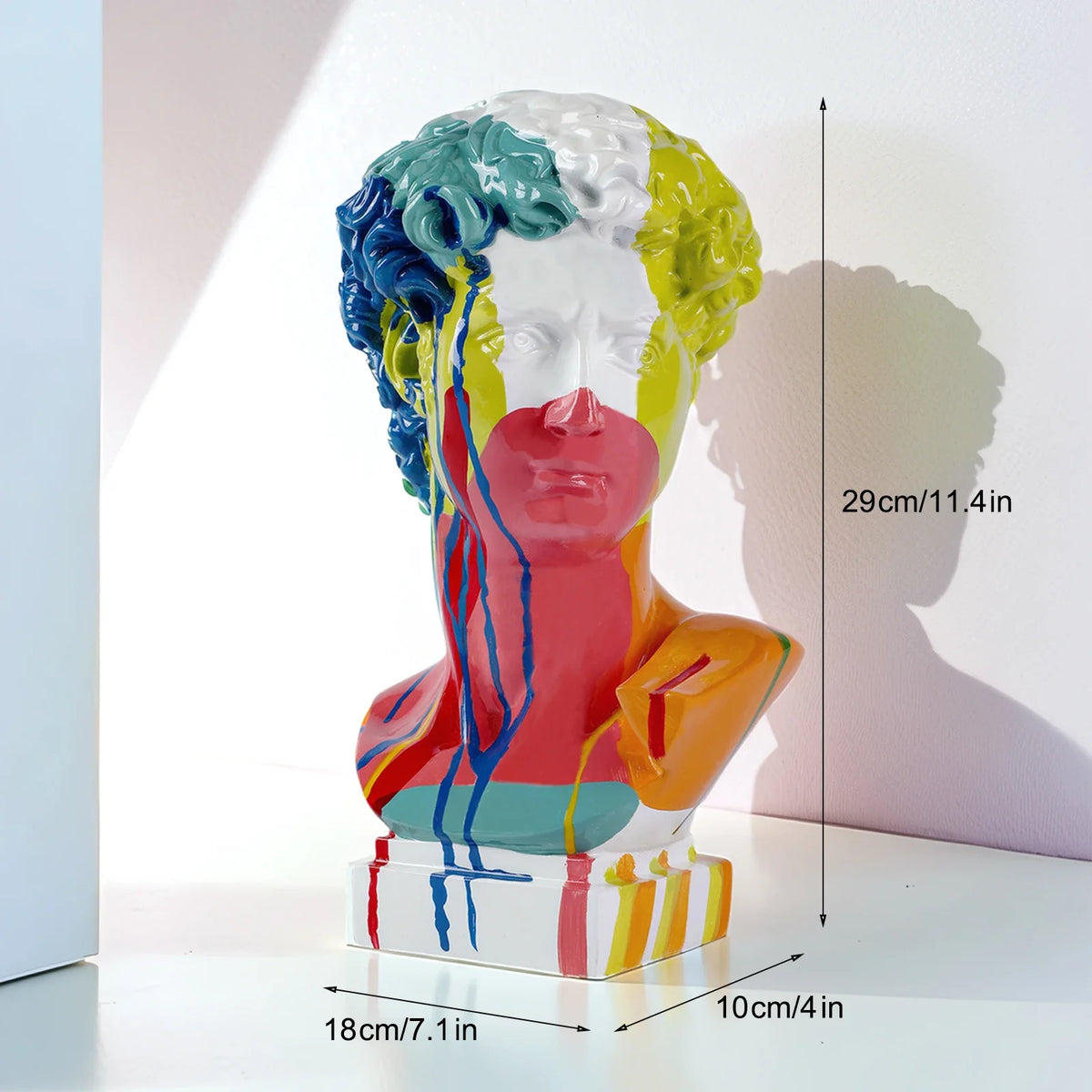 David Head Resin Statues Living Room, Table, Office Decoration European Home Decoration Statues Home Decor Art Bust Sculpture