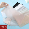 7Pcs/Set Ultra-Thin Panties Women's Sexy Lingerie Quick Drying Briefs Low Rise Underwear Summer Invisible Ice Silk Panties