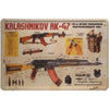 WOGEKA Kalashnikov AK-47 Retro Metal Tin Sign, Funny Wall Decor Birthday Gift