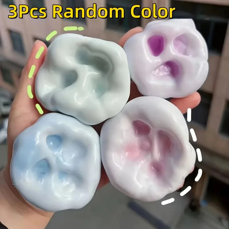 1Pc Squishy Fluid Ice Skin Jelly Ball Squeeze Toy Kids Adult Soft Pinch Pop Fidget Toys Party Gift Novel Entertainment Games