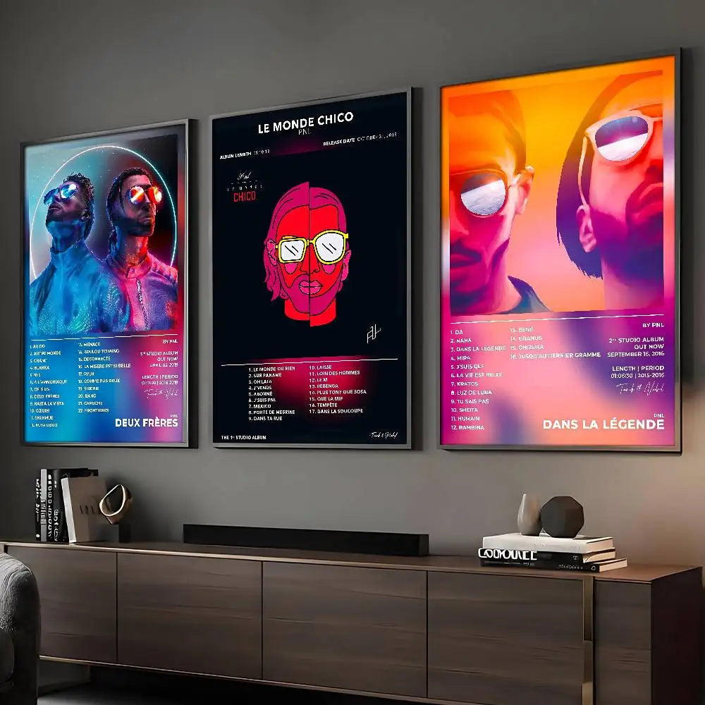P-PNL Poster HD Art Sticky Wall Waterproof Home Living Room Bar Decoration