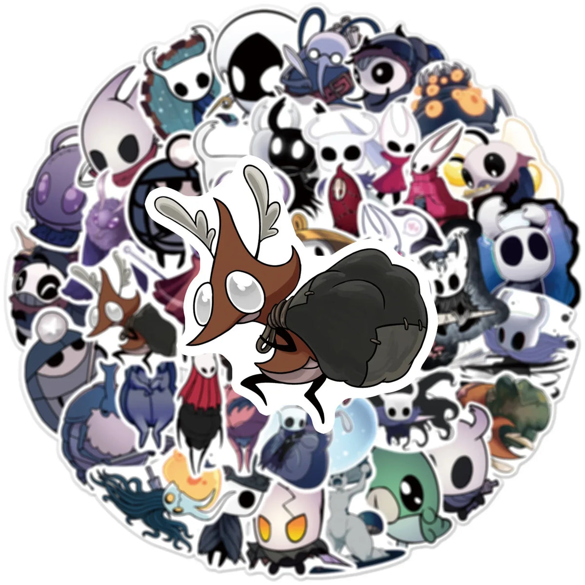 54/108PCS Hollow Knight Graffiti Stickers for Luggage Stationery Laptop Car Phone Waterproof Stickers