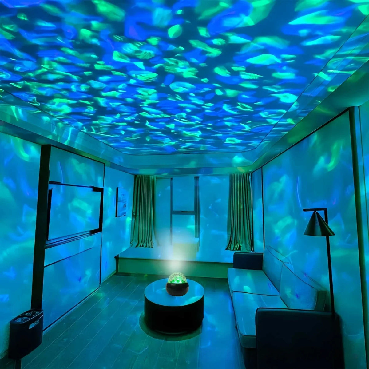 Northern Lights Starry Sky Projector Lamp LED Atmosphere Light Night Aura Aurora Glowing Lamp for Room Party Decoration Gifts