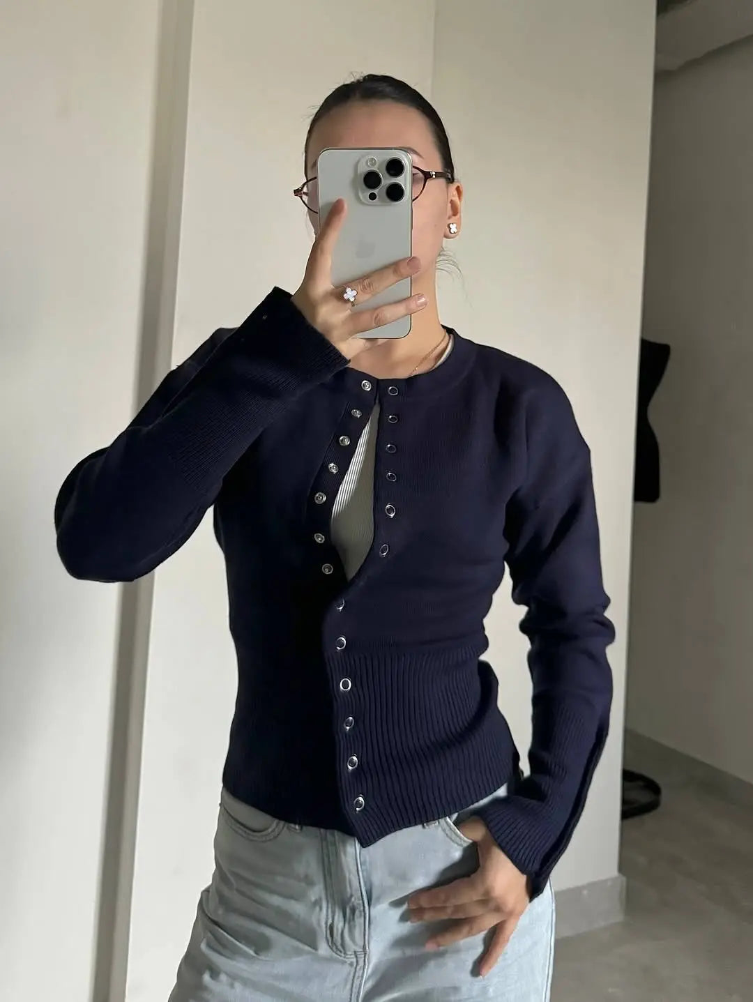 Pink Twist Cotton Long Sleeve Knitted Cardigan Women Simple Button Casual Preppy Style Jumper Sweet Cute Simple Sweater Top New