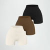 High-waisted Yoga Pant For Women, Designed To Lift And Shape, Tight-fitting With Solid Color And Ribbed Texture, Sports  Shorts