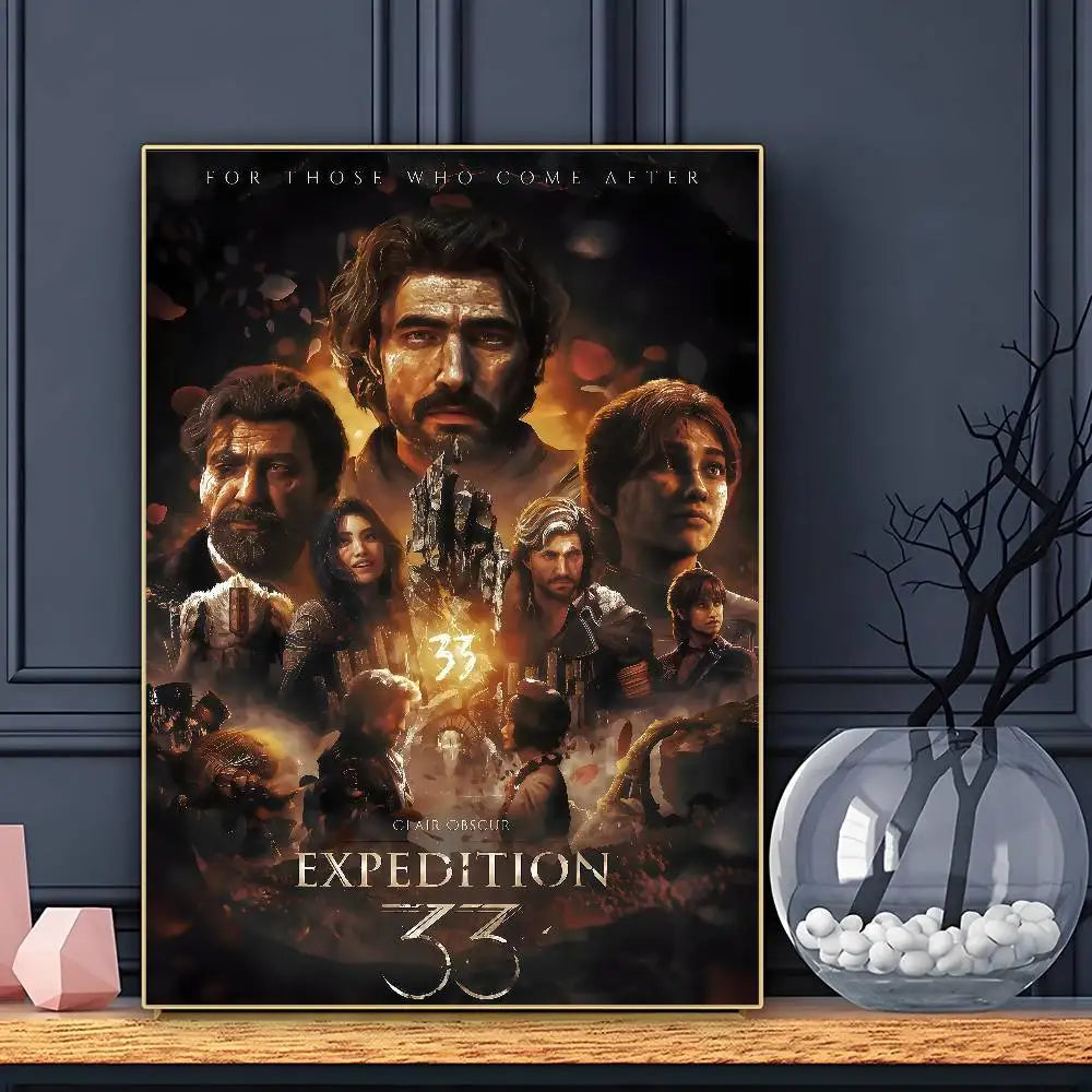 C-Clair O-Obscur E-Expedition 33 Poster Sticky Wall Art Printing Waterproof Home Living Bed Room Bar Aesthetic Decor