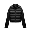 2025 Winter New Arrival  Women's Lightweight Warm Down Jacket with Long Sleeves and Zippered Hooded Sports Coat 4391742