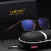 BARCUR Trendy Fashionable Square Reading Glasses Anti-Fatigue Lightweight PC Frame with AC Lens - Fashionable Multiple Degree Glasses for Summer and Men and Women