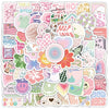 10/30/50/100pcs Cartoon Pink Danish Past Ins Graffiti Stickers Laptop Suitcase Phone Water Bottle Aesthetic Sticker Kids Toys