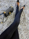 Korean Fashion Winter Black High Waisted Skinny Y2K Women Pants Sexy Glitter Casual Club 2022 Leggings Pants Long