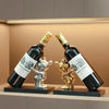 Ceramic Bubble Bear Wine Bottle Holder Countertop Storage Stand for Wedding Party Home Decor