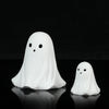 2 Pcs Halloween Decor Indoor-Ghost in Abs Resin Cloche-Cute Ghost for HomeTabletop Party Decor  Holiday Decorations outdoor
