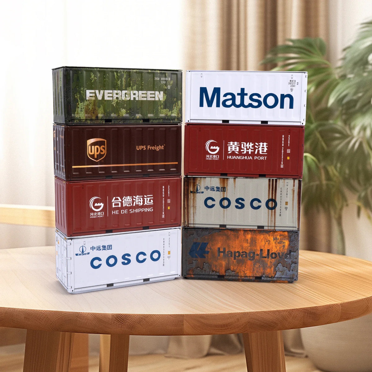 4pcs/set Mini Storage Box  Retro Industrial Style Iron Creative Decoration Collect Item Desktop Mini Container Model Gifts