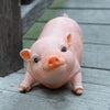 Cute Pink Piggy Resin Statue, Figures Pig DIY Crafts,Garden Decoration, For Tabletop Yard Lawn Porch Balcony Patio Outdoor Decor