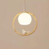 Japanese Style Wooden Pendant Light Bedroom Bedside Kitchen Bar Hanglamp Resin Bird Decoration Stair Porch Lamp Drop Shipping