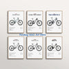 Luxury Mountain Bike Famous Bicycle Parameter Minimalist Poster Canvas Painting Wall Pictures Home Room Decor Bike Lover Gifts