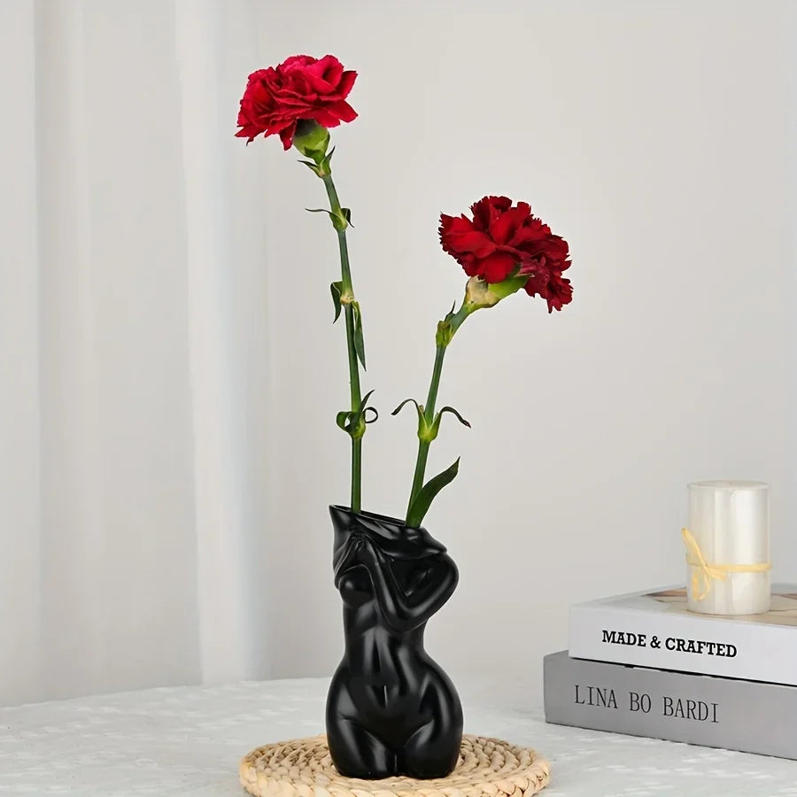 Body vase feminine form female body flower vase cute bud vase body vase modern chic decorative flowers, bohemian home, feminist